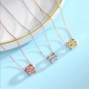 ❗️ON SALE❗️LOVE U Rose Gold Silver Pendant Necklace